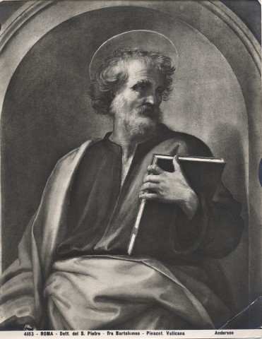 Anderson — Roma - Dett. del S. Pietro - fra Bartolomeo - Pinacot. Vaticana — particolare